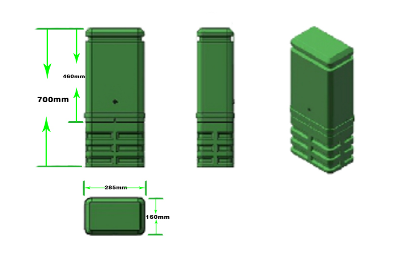 FCST090101 Fiber Distribution Pedestal (8) Pedestal de distribuição de fibra FCST090101 (8)