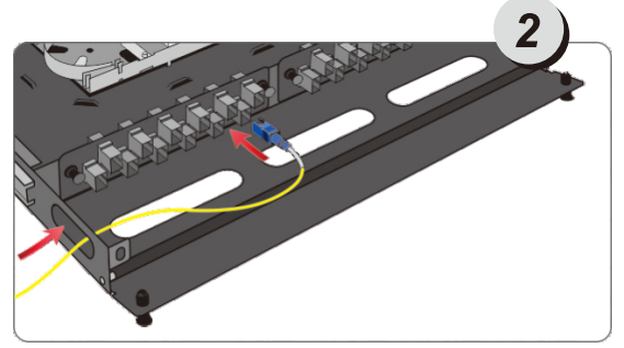How to install optical cable distribution frame Como instalar o quadro de distribuição de cabos ópticos