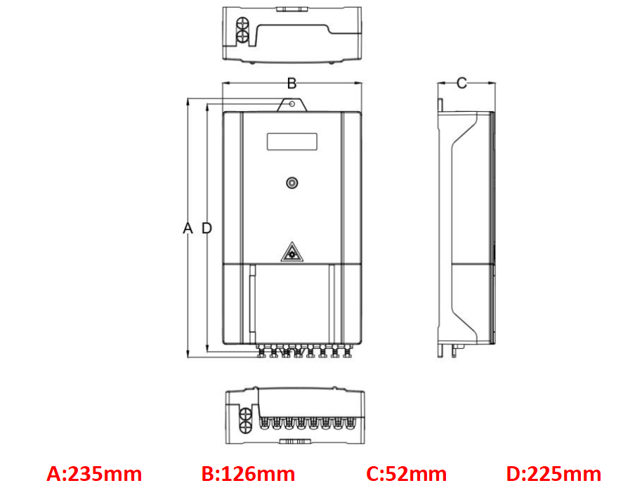 alt Terminal de acesso de fibra - caixa terminal de fibra &agrave; prova d'&aacute;gua tipo externo(1)