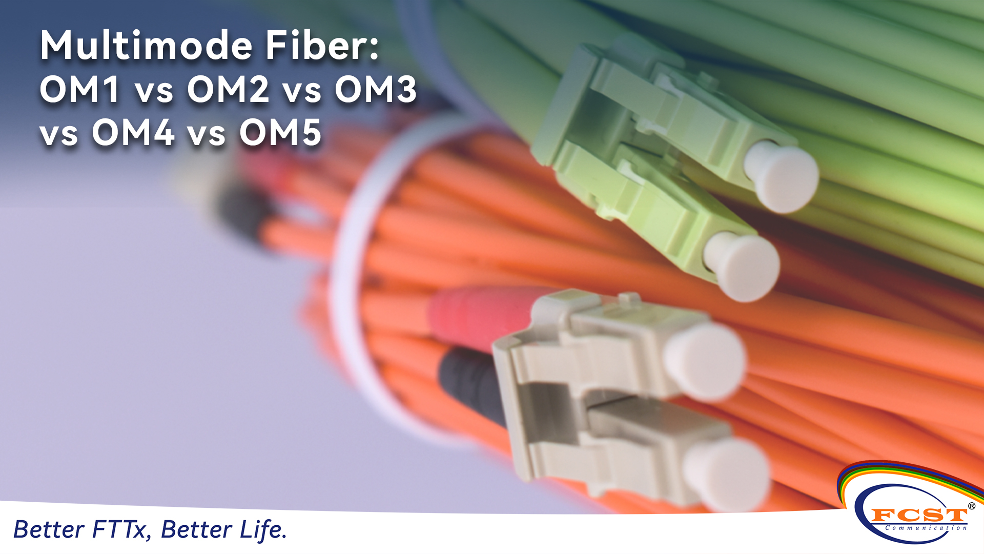 Fibra multimodo: OM1 vs OM2 vs OM3 vs OM4 vs OM5