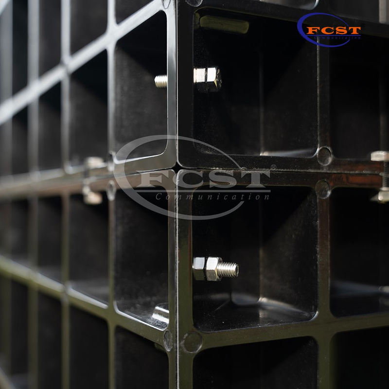 Cofres modulares de fibra composta para telecomunicações de cabo de fibra óptica subterrânea