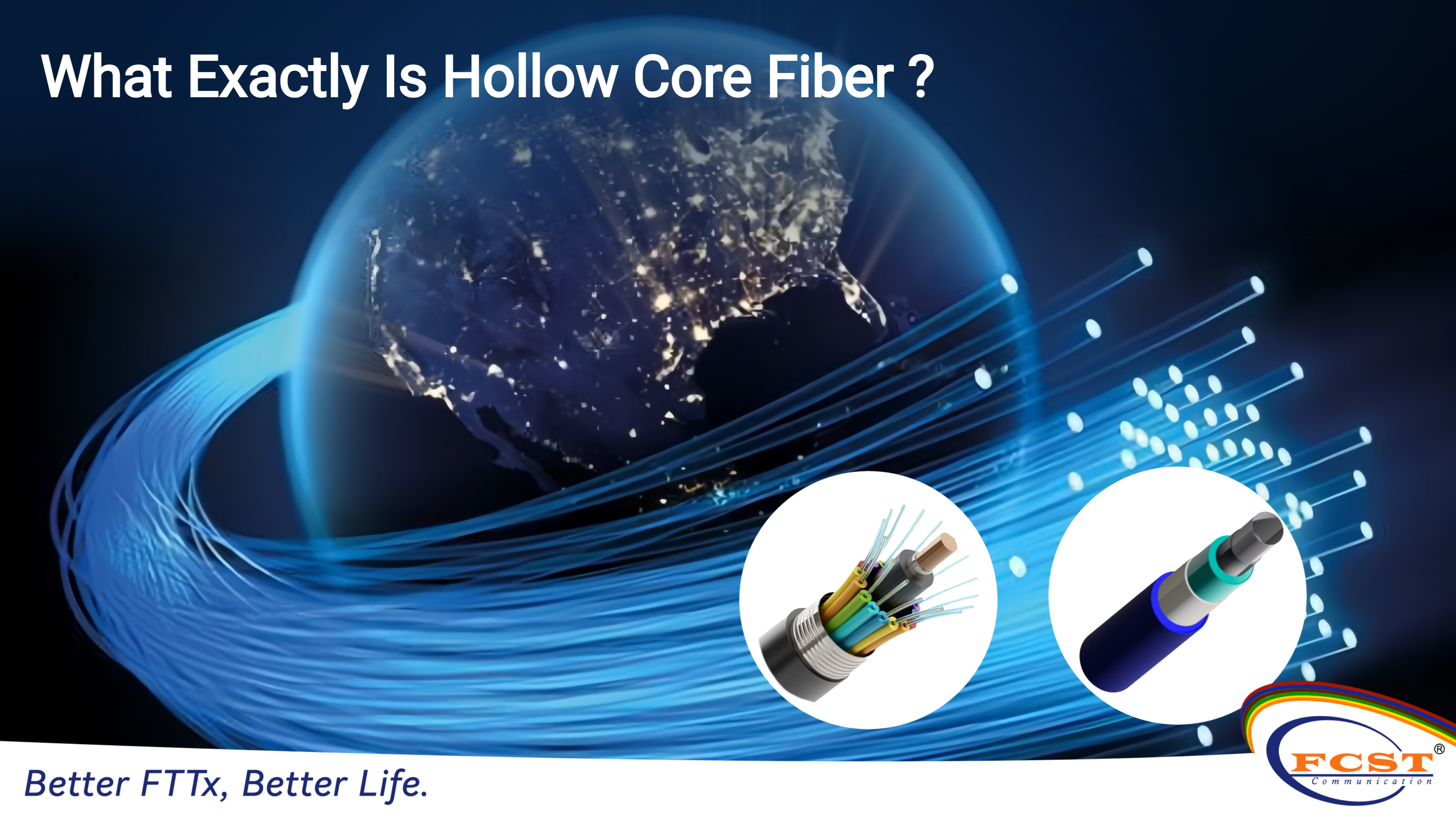O que exatamente é fibra de núcleo oco?