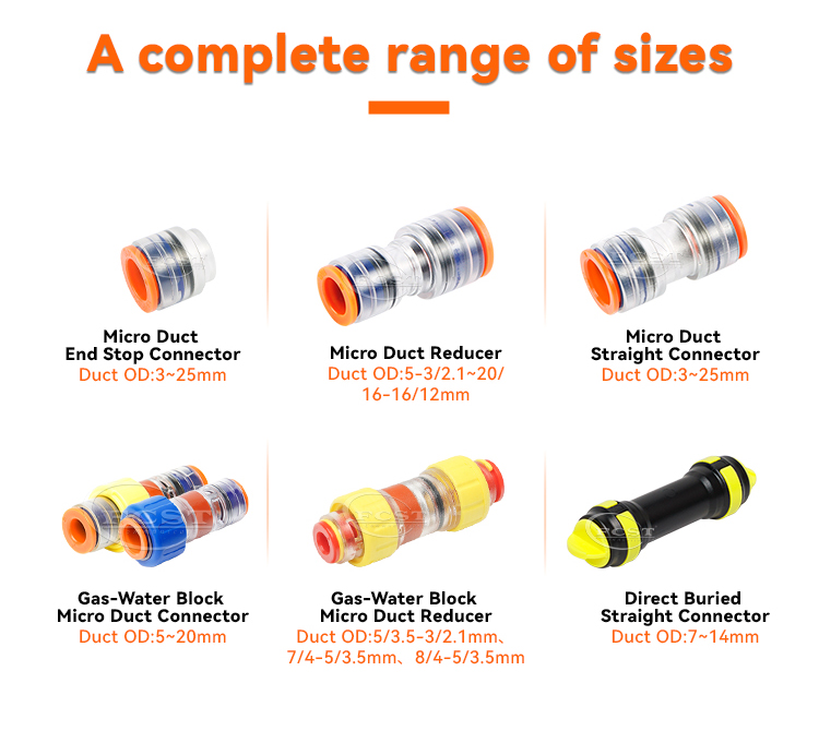 alt Conector de bloco de g&aacute;s de v&aacute;rios tamanhos 09