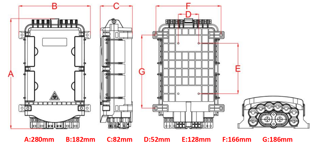 alt Caixa de distribui&ccedil;&atilde;o de terminal externo de fibra &oacute;ptica para FTTx(1)