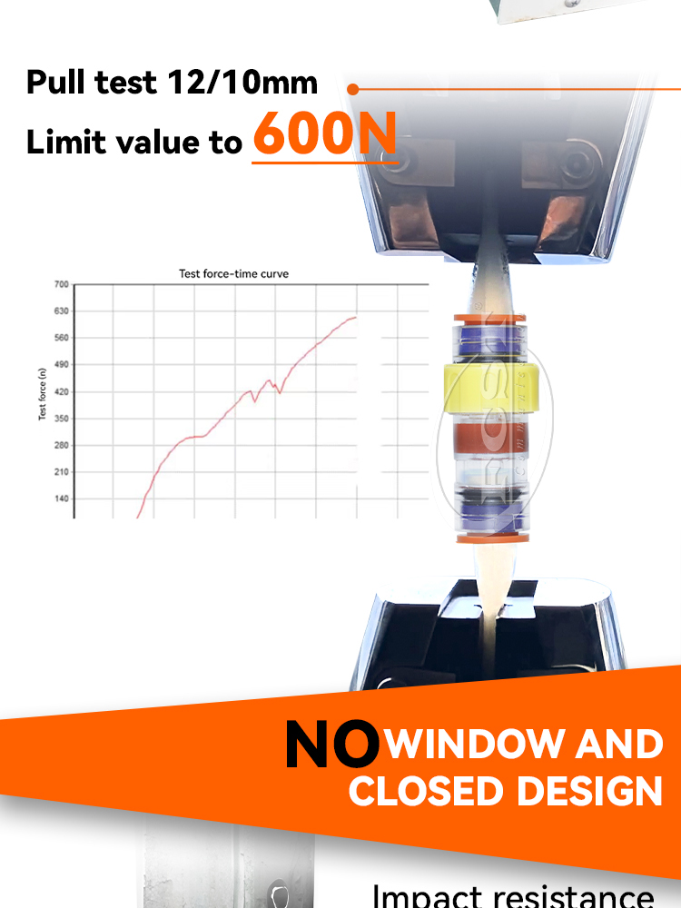 alt Teste de tra&ccedil;&atilde;o do conector do bloco de &aacute;gua05
