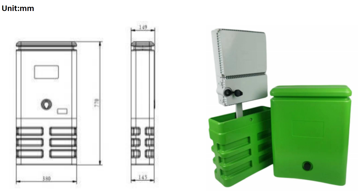 alt Caixa de pedestal de ponto de distribui&ccedil;&atilde;o &oacute;ptica de fibra(1)