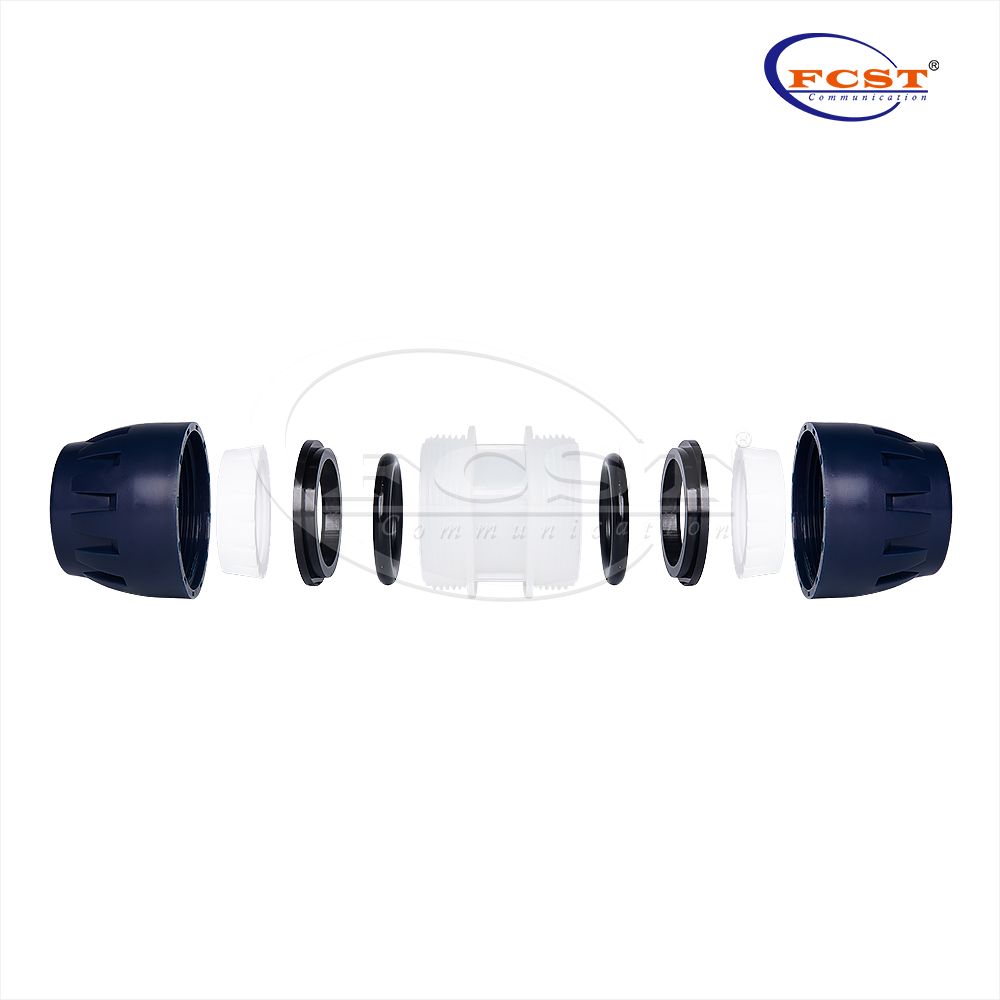 Couplador de tubo de núcleo de silício HDPE (YX, FCST-ARS25 ~ 50mm)
