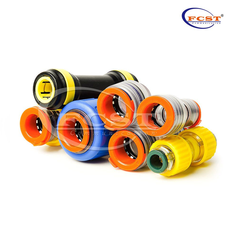 Conector de microduto por atacado para instalação de cabo de fibra de sopro de ar Acoplador de micro duto