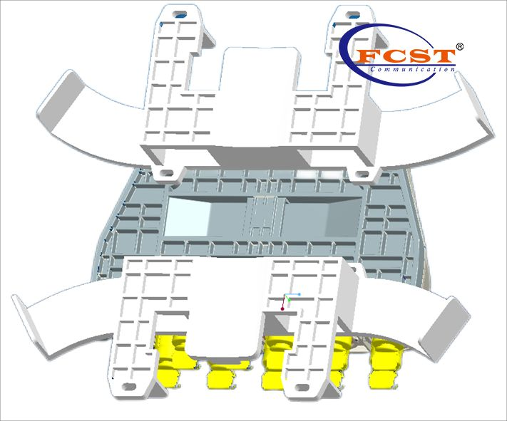 Caixa terminal de acesso de fibra de conector rápido FCST02285-J