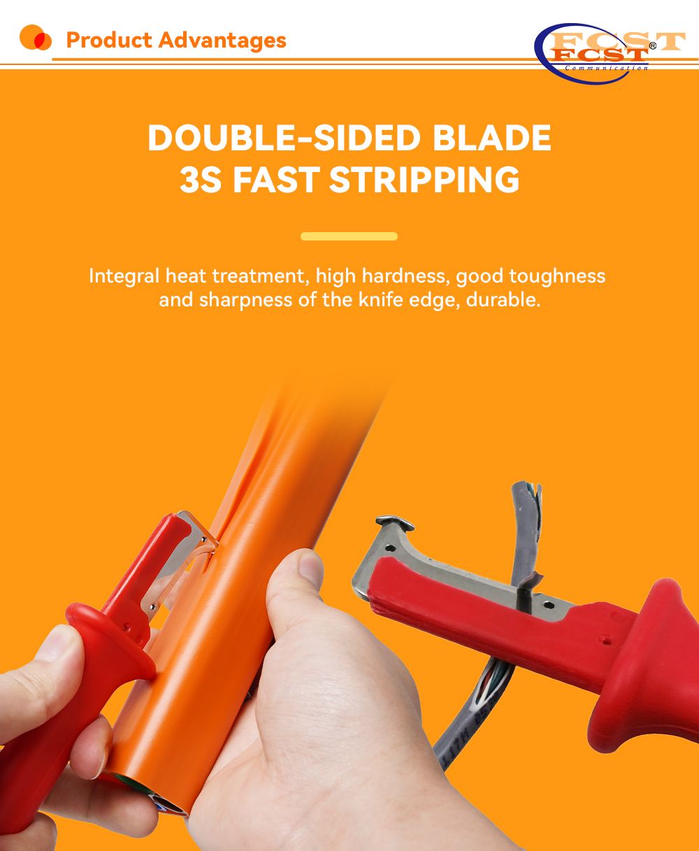  Microduto HDPE e stripper de cabo de fibra