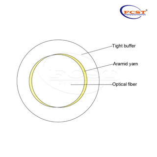 Fibra tampão apertada curada FCST-UV 0,35mm±0,02mm