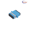SCUPC TO SCUPC DUPLEX Modo único Adaptador de fibra óptica plástico Couplador com flange