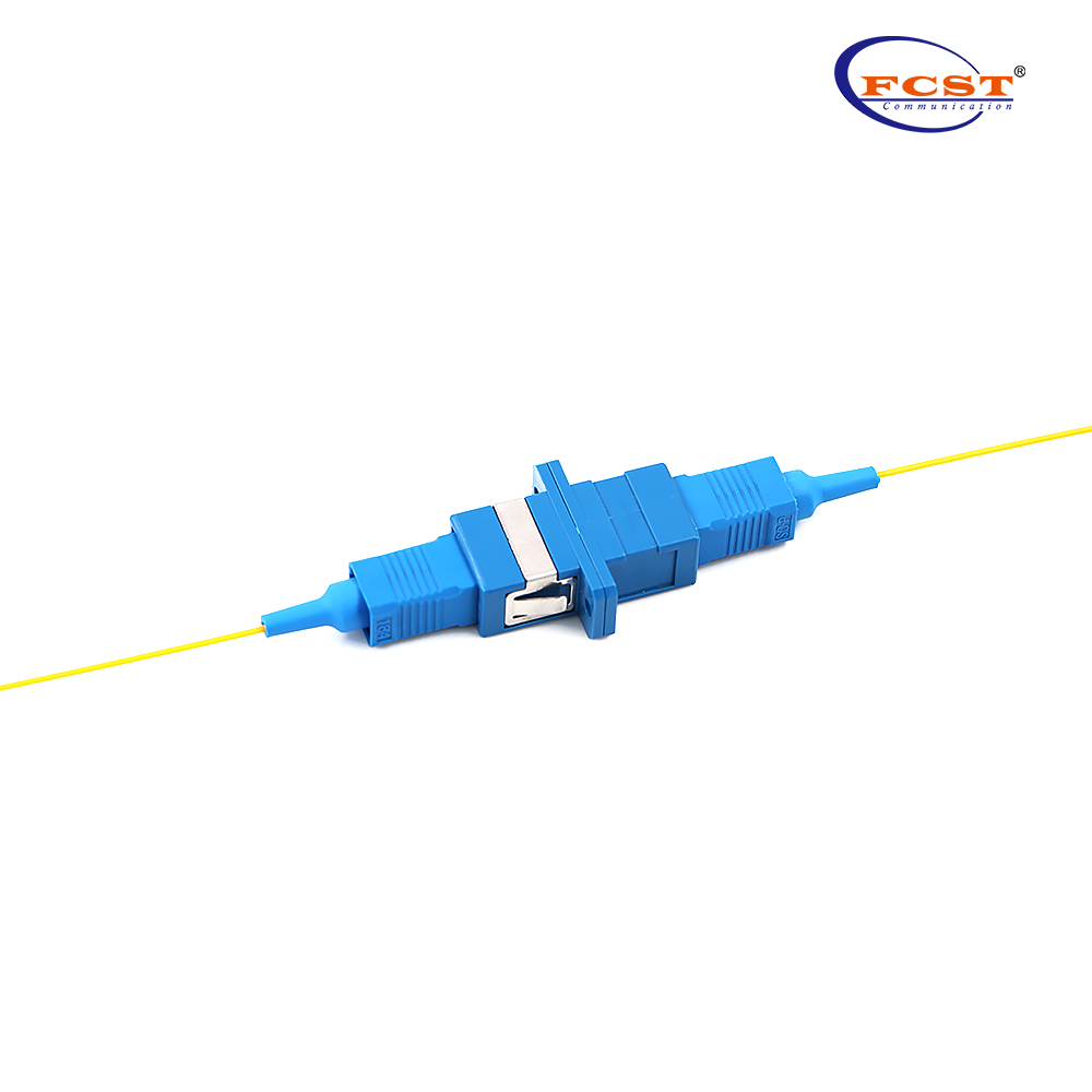 SCUPC TO SCUPC Simplex SMMM Adaptador de fibra óptica plástico
