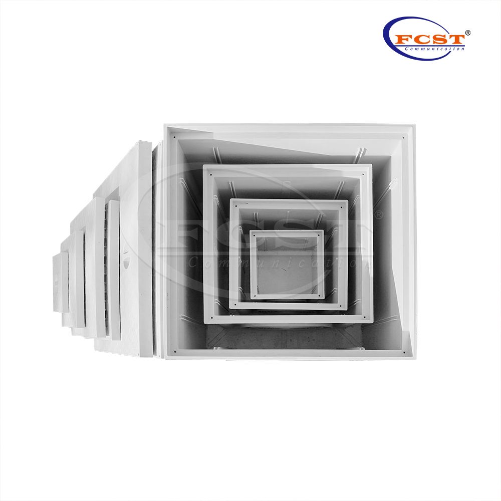 FCST-TH-SMC11-300 254*254*300mm Dreno de esgoto plástico subterrâneo de 3 vias para canalização