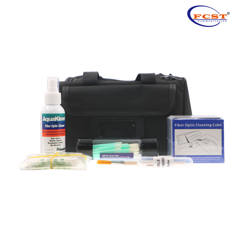 FCST210116 Kit de limpeza de fusão óptica Kit de limpeza Splicer V-Groove