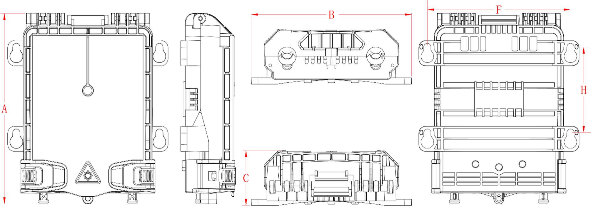 Caixa de terminal de fibra