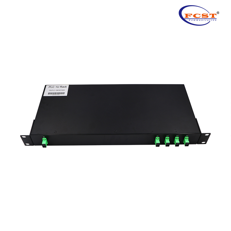 1-4 tipo de plc splitter do tipo rack com conector SCAPC
