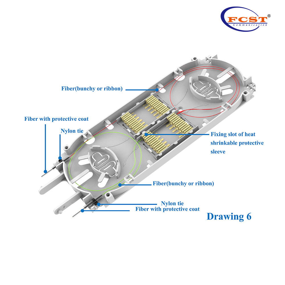 IP68 montado na parede e pólo montado no pedestal de fibra óptica de cúpula ao ar livre para distribuição de fibra óptica
