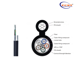 FCST GYTC8S Figura 8 Cabo de fibra óptica aérea 1-144 Cores