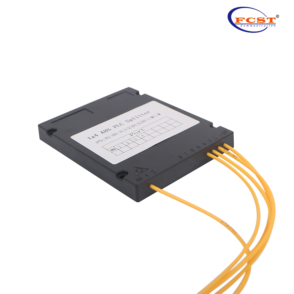 1*4 Tipo de caixa ABS divisor PLC com conector SCAPC
