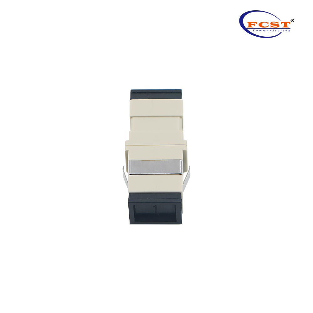 SC para SC sem orelha Simplex OM1OM2 Adaptador de fibra óptica Couplador com flange