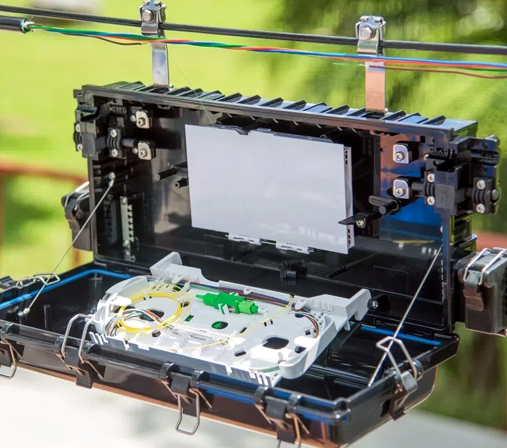 fechamento de emenda de fibra alternativa