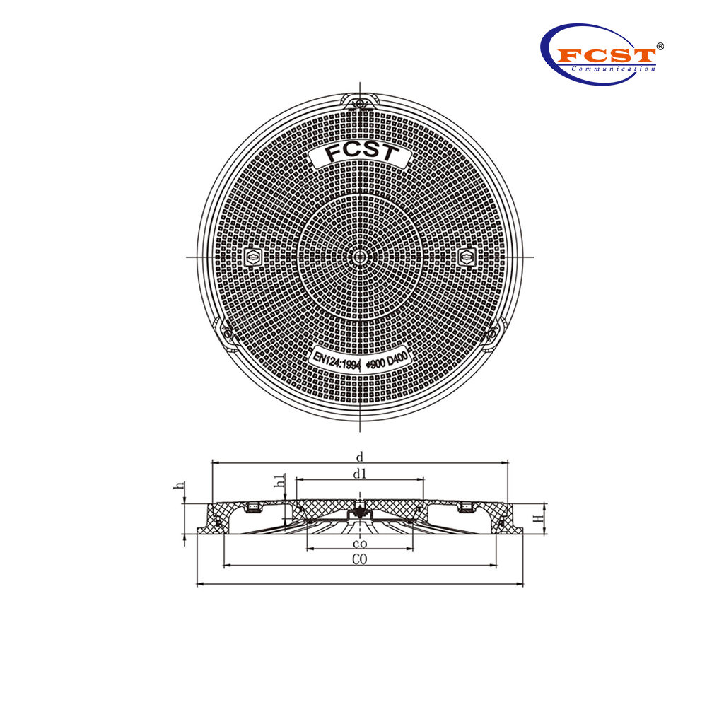 FCST-D400-SMC01 SMC Round Composite de bueiro e quadro dedicado ao posto de gasolina