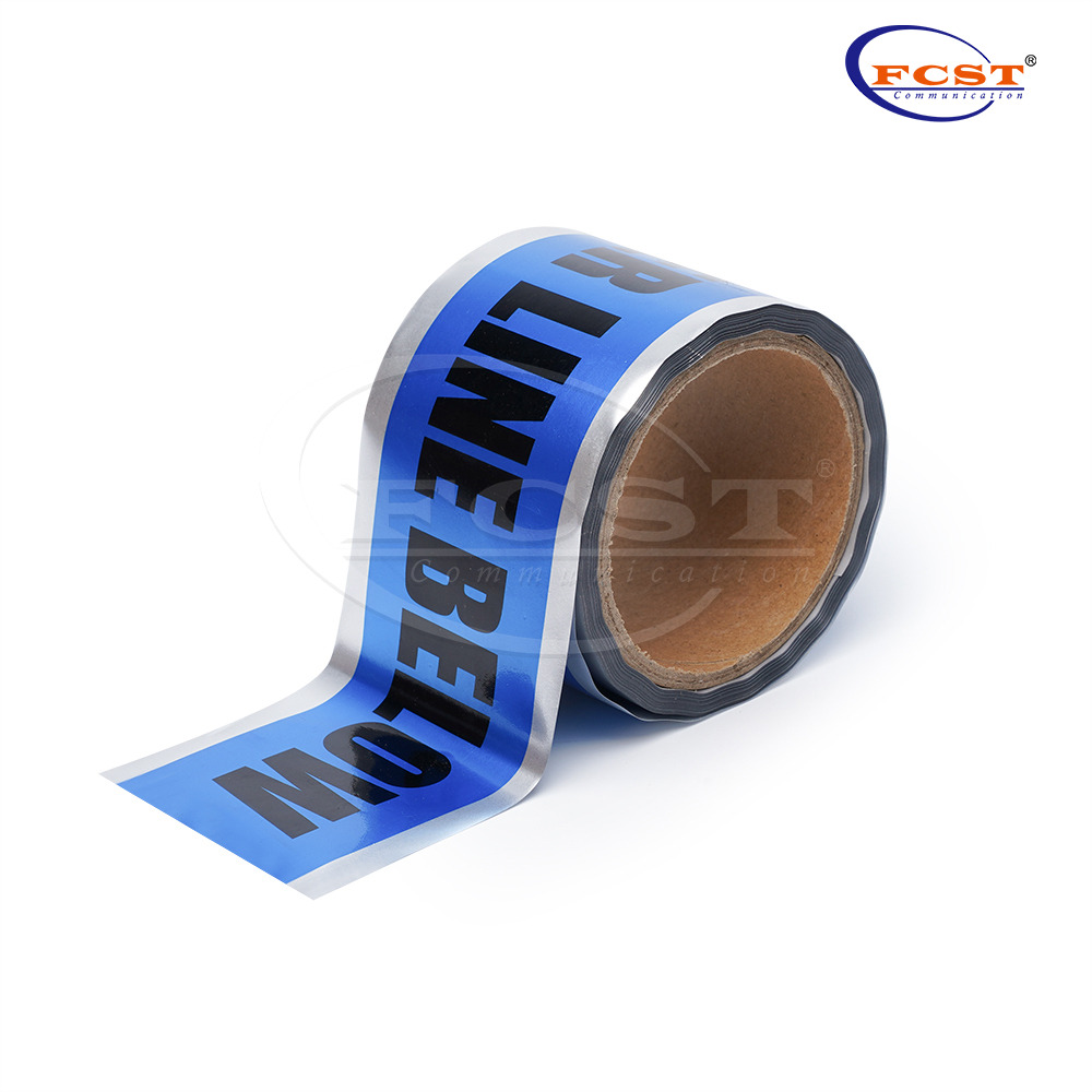 Fita de advertência detectável FCST-DWT para utilitários enterrados