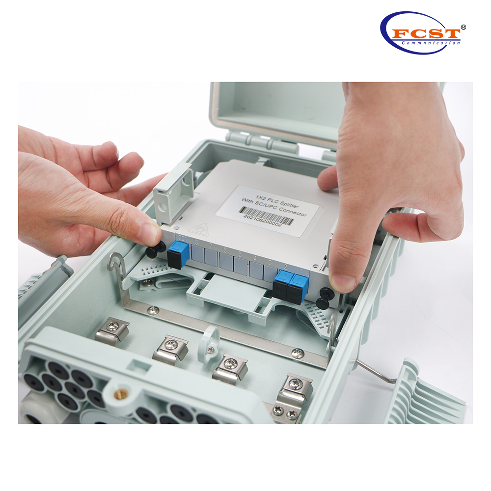 1-2 LGX Tipo de caixa PLC Splitter com conector SC/UPC