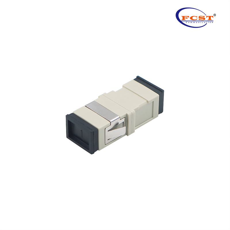 SC para SC sem orelha Simplex OM1OM2 Adaptador de fibra óptica Couplador com flange