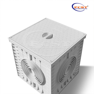 FCST-TH-SMC11-300 254*254*300mm Dreno de esgoto plástico subterrâneo de 3 vias para canalização