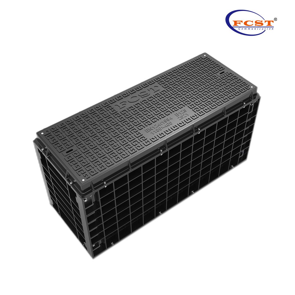 SMC Caixa de câmara de bueiro enterrada de plástico reforçado para SMC para energia elétrica e drenagem de rodovias municipal e água e telecomunicações