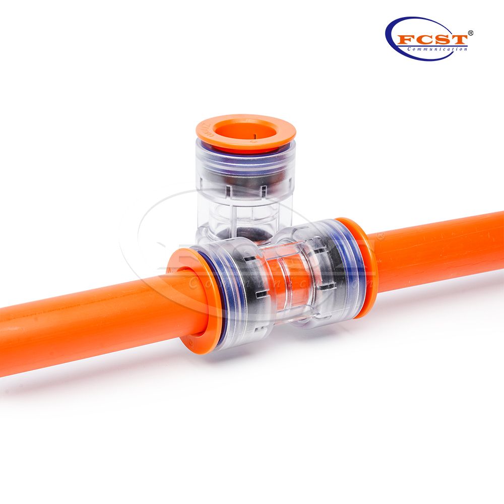 Couplador de microdutos de 27 mm