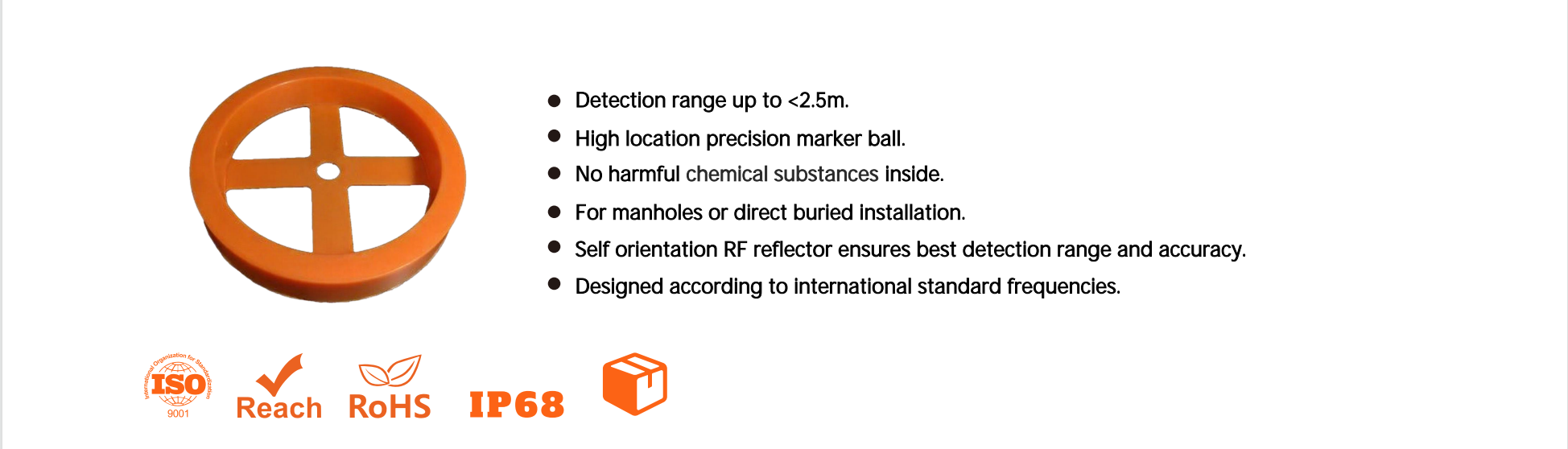 Marcador eletr&ocirc;nico subterr&acirc;neo passivo de solu&ccedil;&atilde;o de ferramenta de fibra 