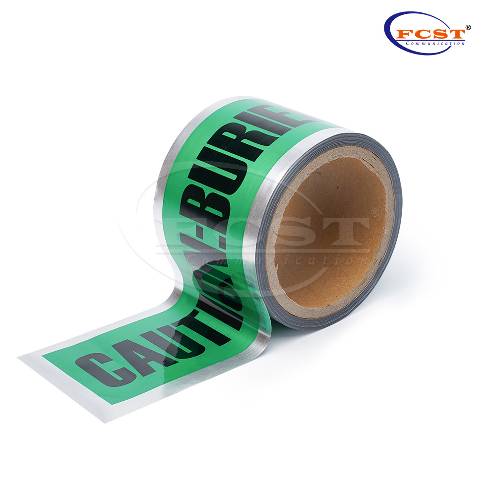 Fita de advertência detectável FCST-DWT para utilitários enterrados