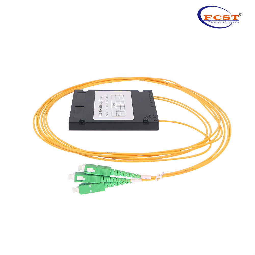 1*2 ABS Tipo de caixa PLC Splitter com conector SCAPC