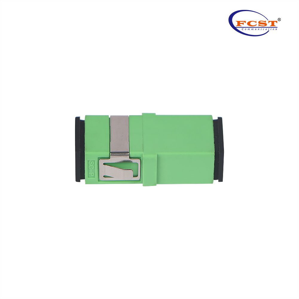 SCAPC para SCAPC sem orelha Simplex Modo único Adaptador de fibra óptica Couplador com flange