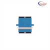 SCUPC TO SCUPC DUPLEX Modo único Adaptador de fibra óptica plástico Couplador com flange