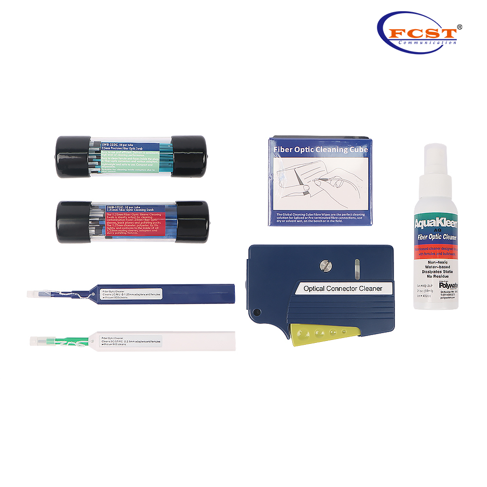 FCST210118 Kit de limpeza de fibra óptica