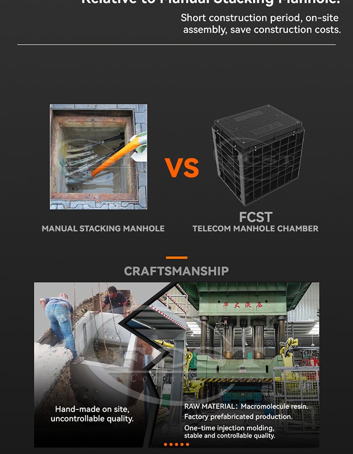 Alt FCST Handhole el&eacute;trico Compare com o bueiro de empilhamento manual (10)