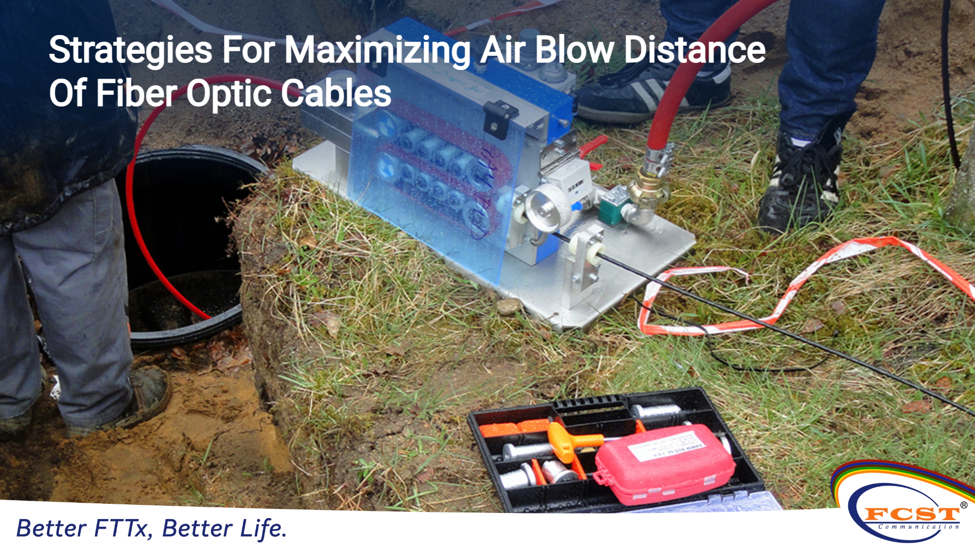 Estratégias para maximizar a distância de sopro de ar em cabos de fibra óptica