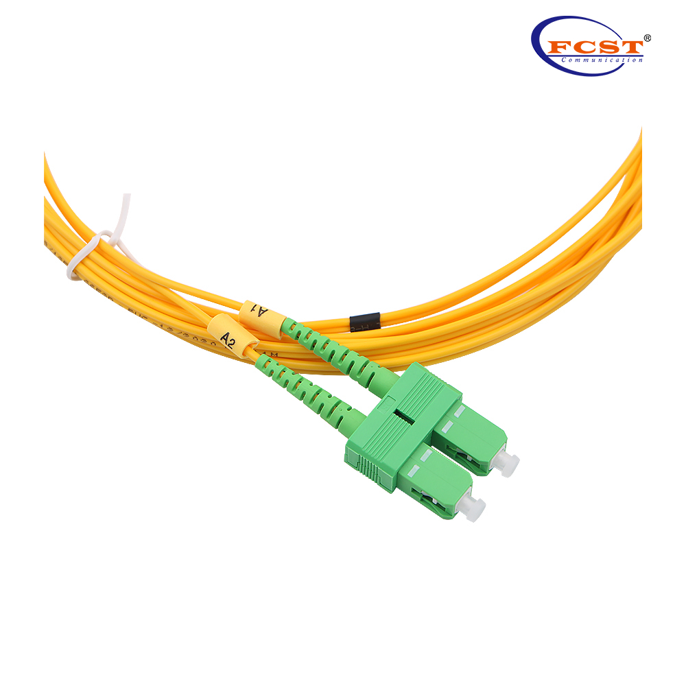SC/APC-LC/UPC DUPLEX SingleMode 3,0mm 1m PVC G652D Fiber Optic Patch Cord