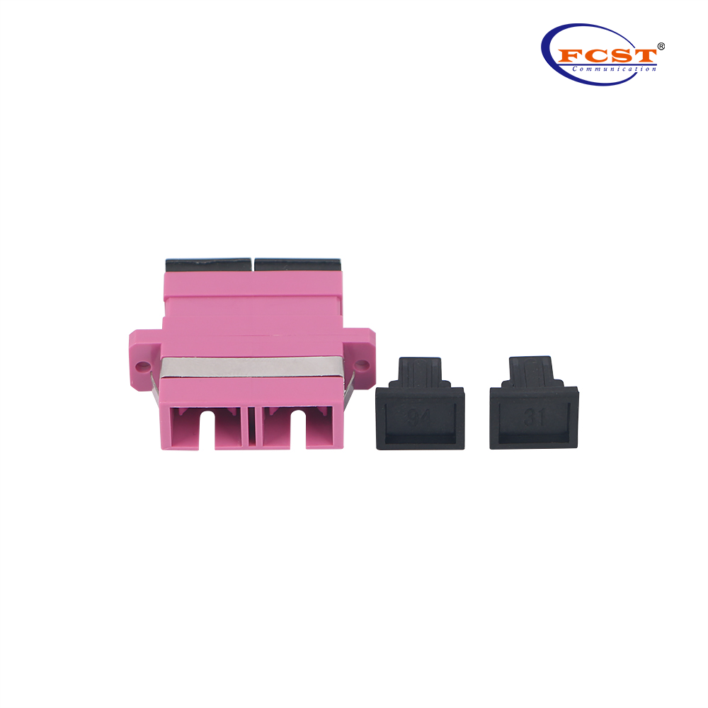 SCUPC para SCUAPC DUPLEX OM4 Adaptador de fibra óptica plástica