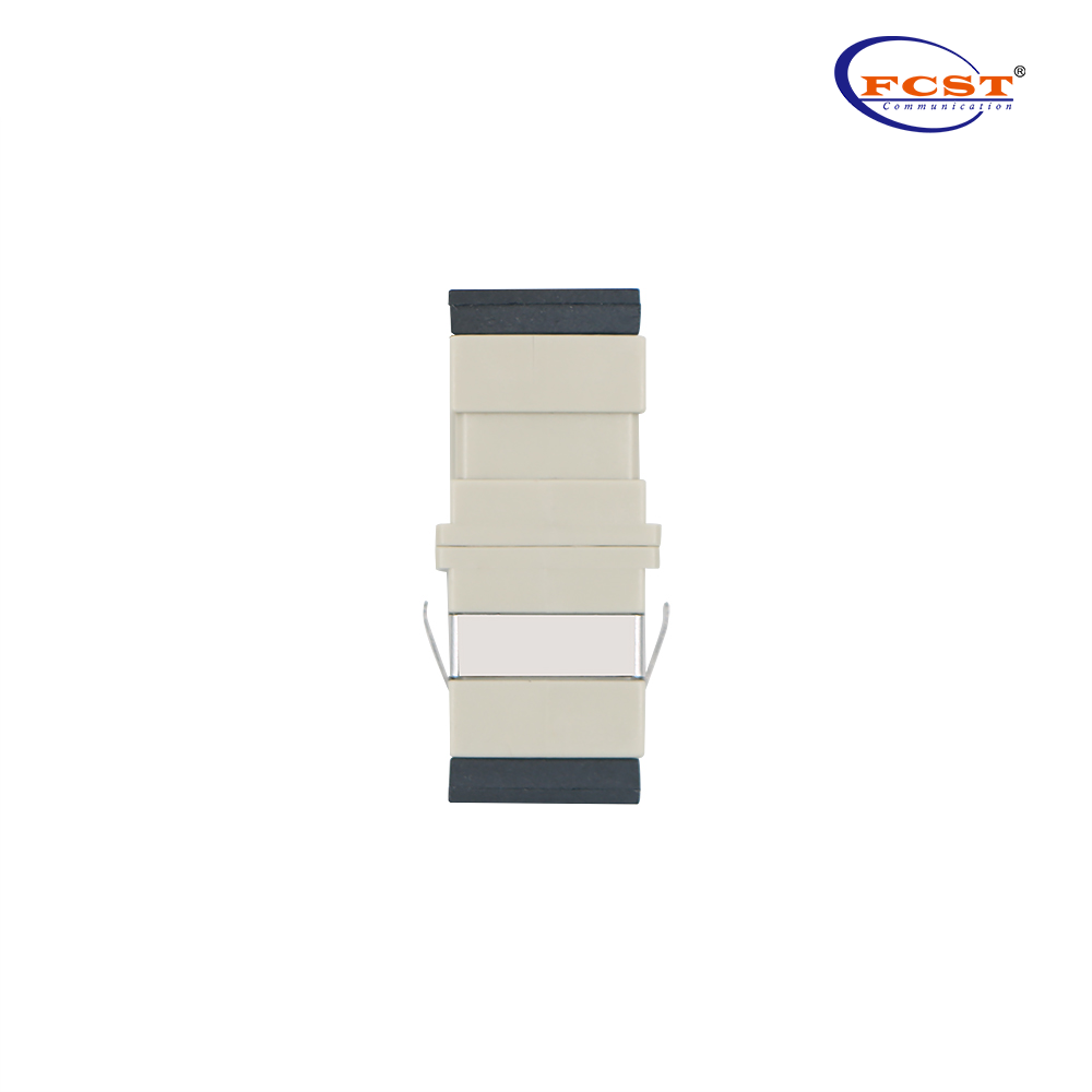 SC para SC sem orelha Simplex OM1OM2 Adaptador de fibra óptica Couplador com flange
