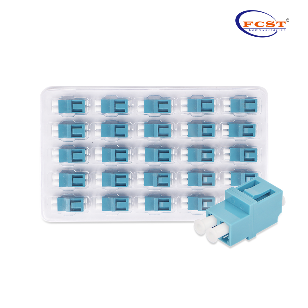 LCUPC para LCUPC DUPLEX Modo único Adaptador de fibra óptica Couplador sem flange