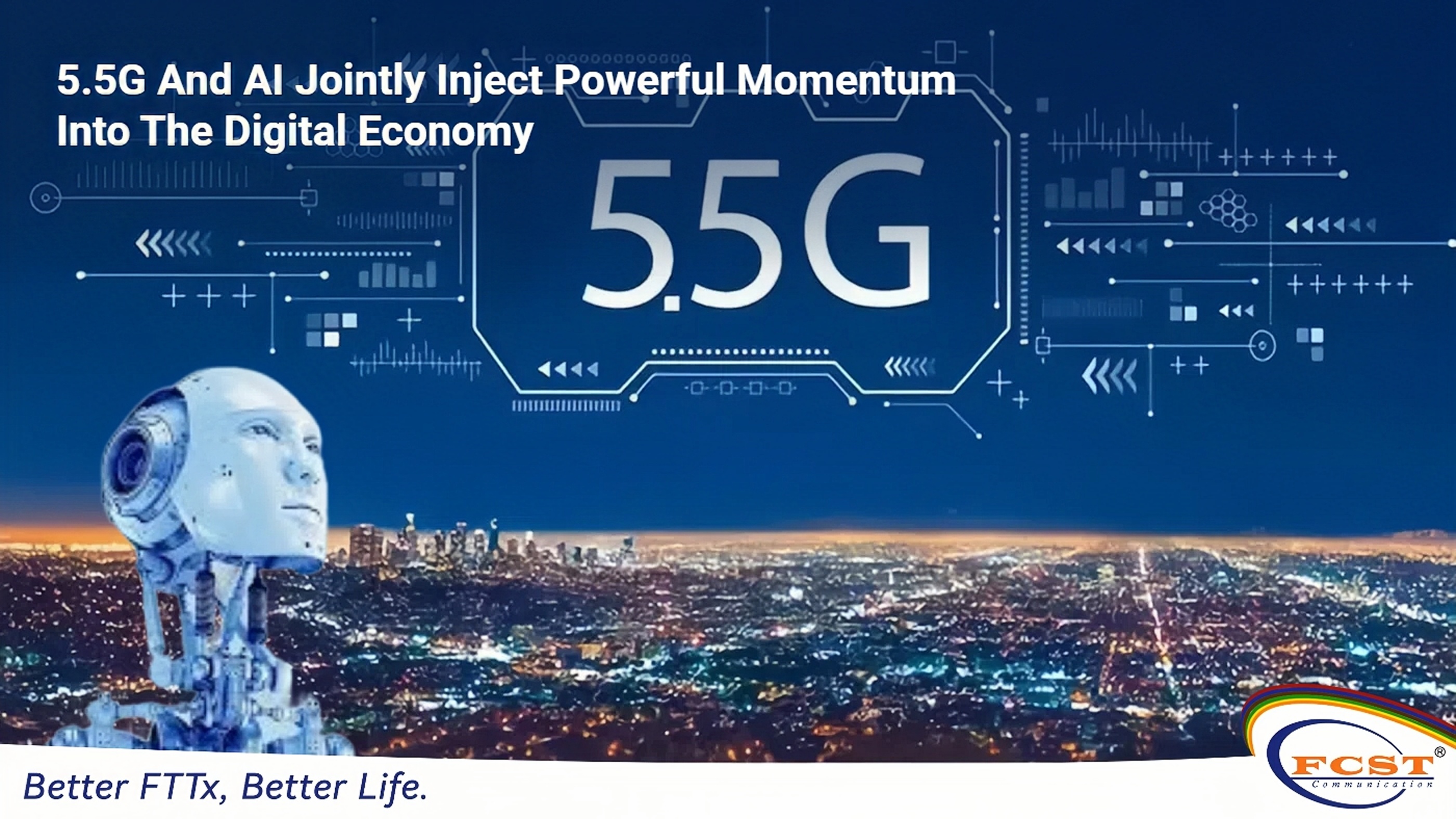 5.5G e IA injetam em conjunto um impulso poderoso na economia digital