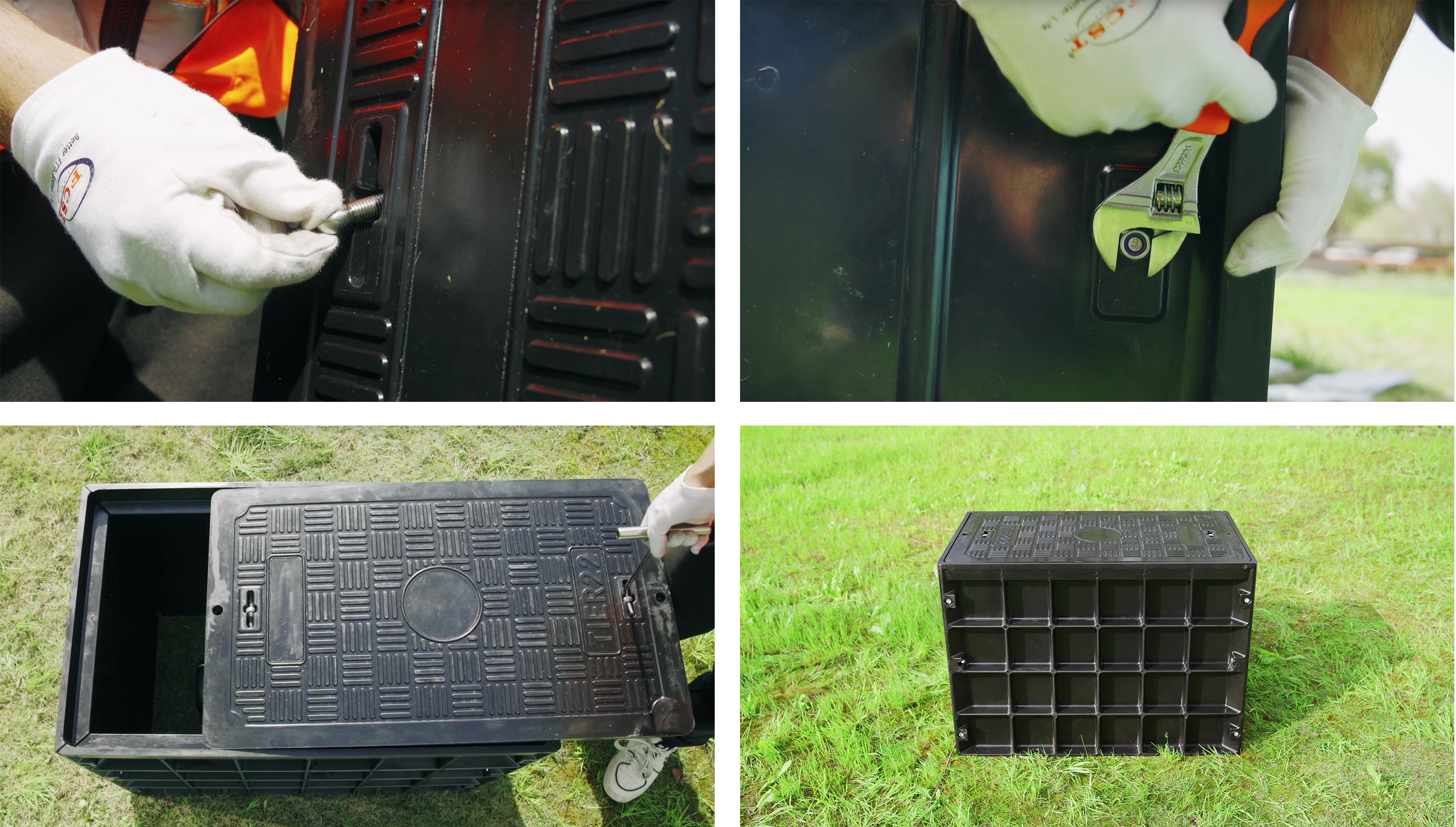 C&acirc;maras de acesso ao duto