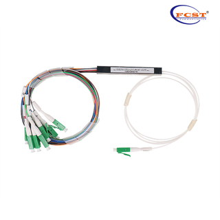 1*8 tipo de tubo de aço plc splitter com conector LC-APC