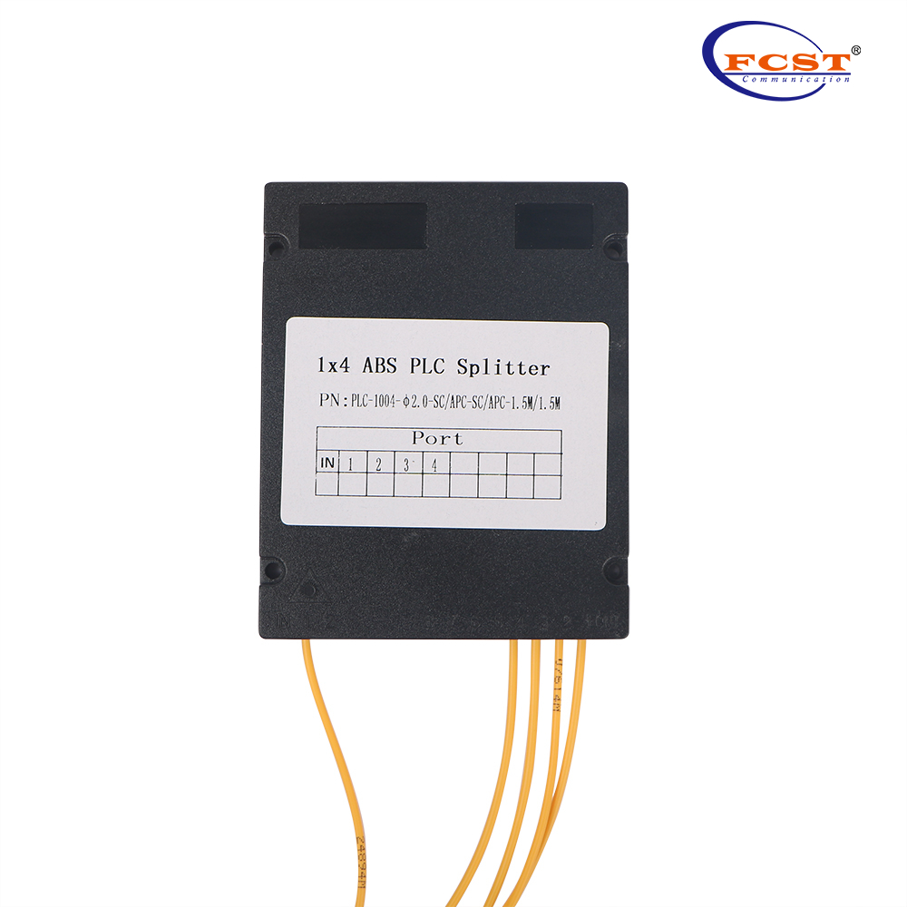 1*4 Tipo de caixa ABS divisor PLC com conector SCAPC