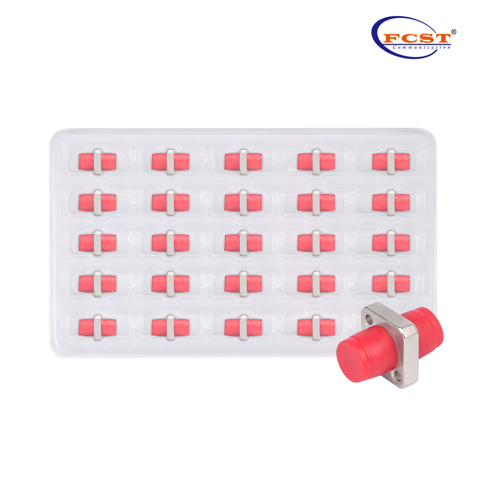 FCUPC para FCUPC Simplex Modo único quadrado Solid Tipo One peça Adaptador de fibra óptica de metal